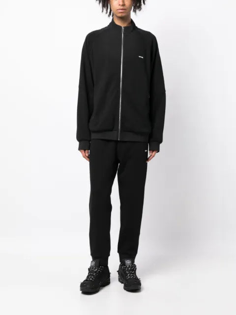 TEAM WANG design logo-embroidered track jacket