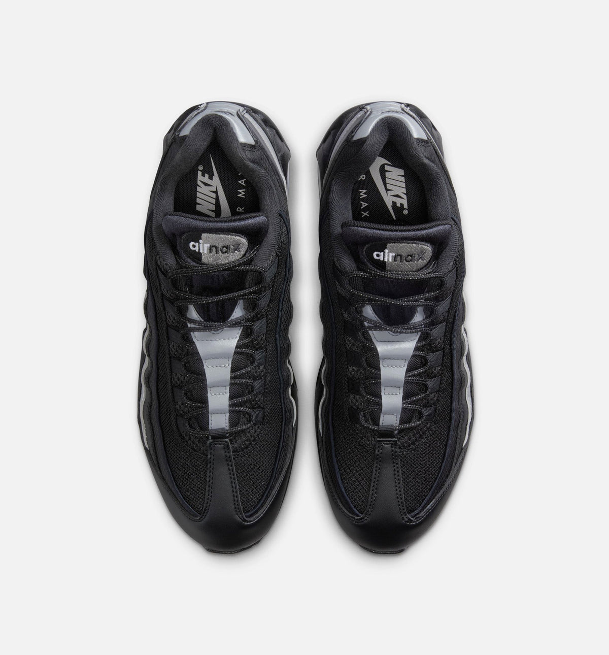 Air Max 95 Big Bubble OG Reflective Accents Mens Lifestyle Shoe | Black/White/Metallic Silver