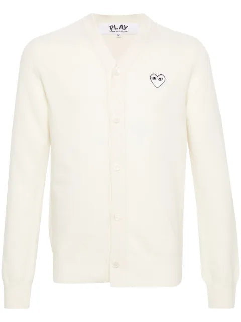 Comme Des Garçons Play heart-motif wool cardigan