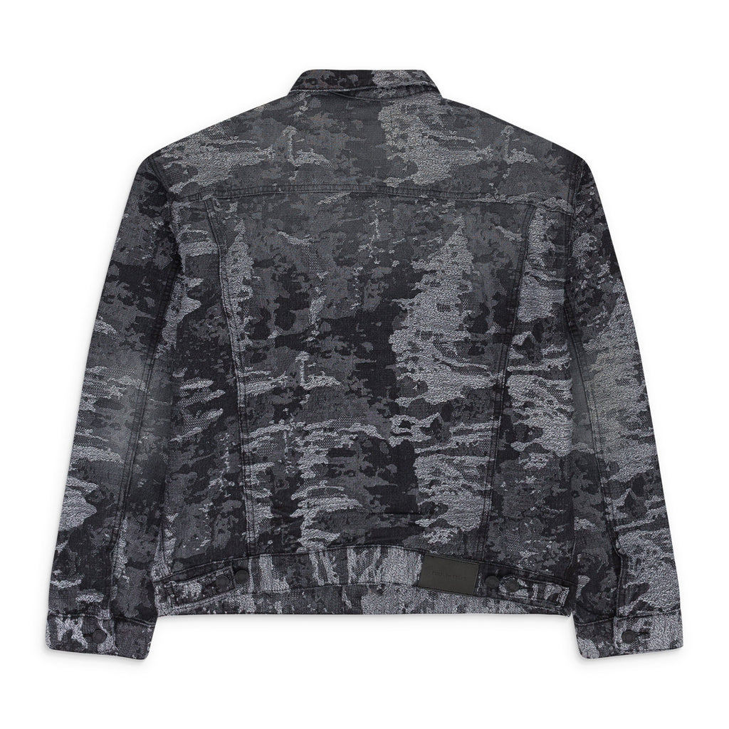 JACQUARD JACKET BLACK DENIM JACKETS