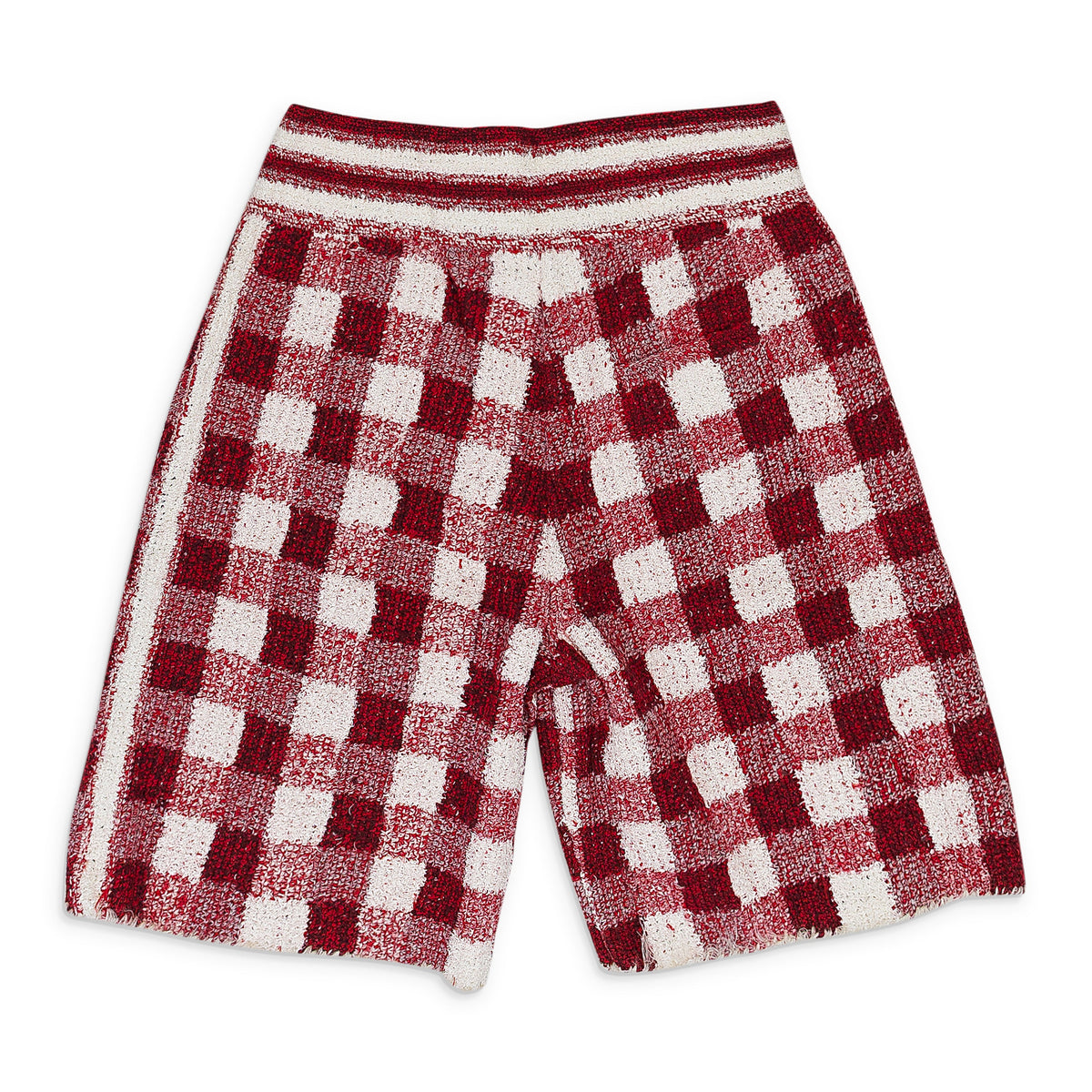 RED/WHITE DEAN HAND CROCHET SHORTS