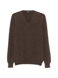 Fedeli V-neck ribbed-trim sweater