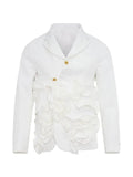 Comme des Garçons Homme Plus ruffled frayed jacket