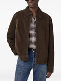 AllSaints Rhone suede zip-up jacket