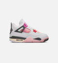 Air Jordan 4 Retro "Comic" Big Kids' Shoe – Off White/Fire Pink/Anthracite