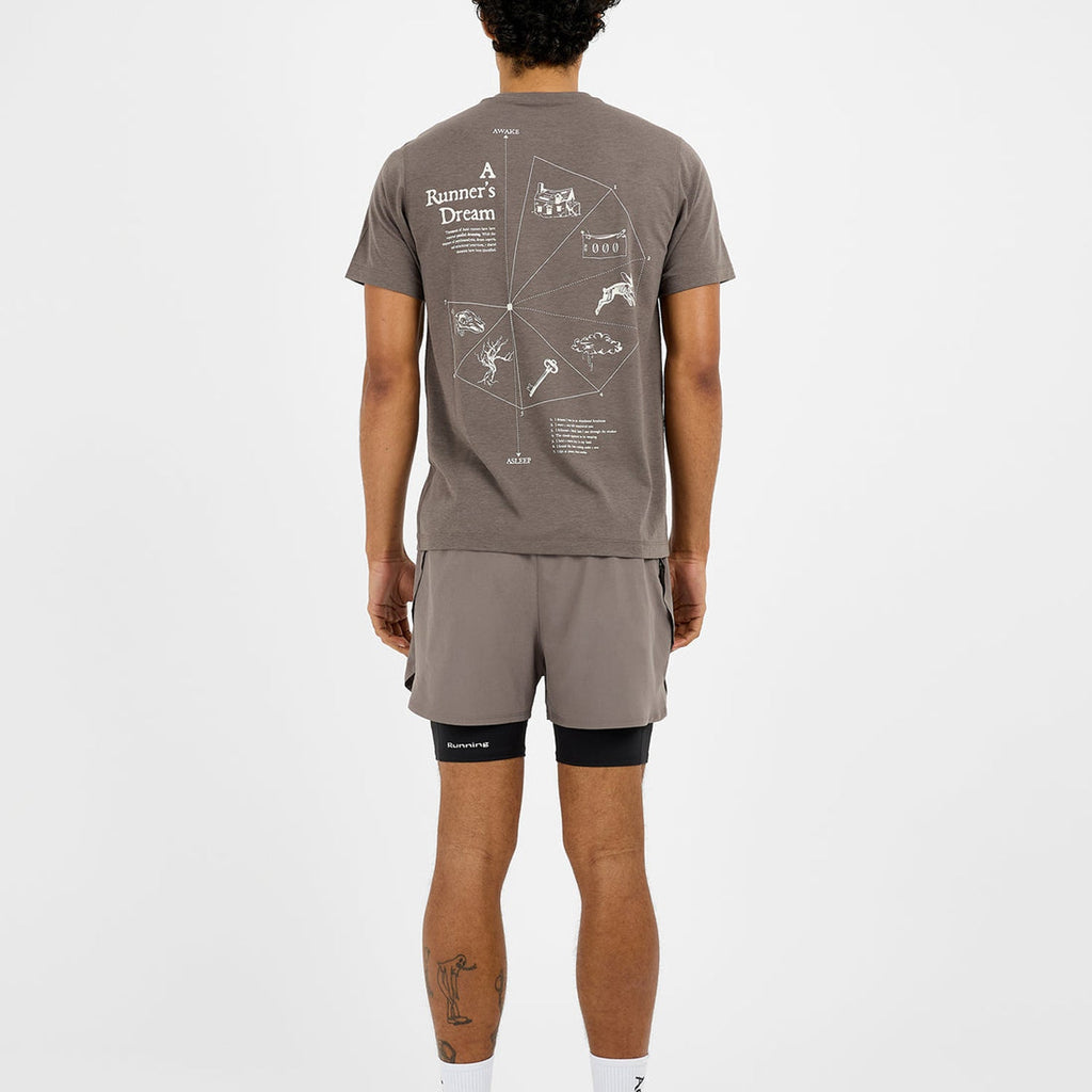 Acid Running A Runner's Dream T-Shirt: Shadow Taupe
