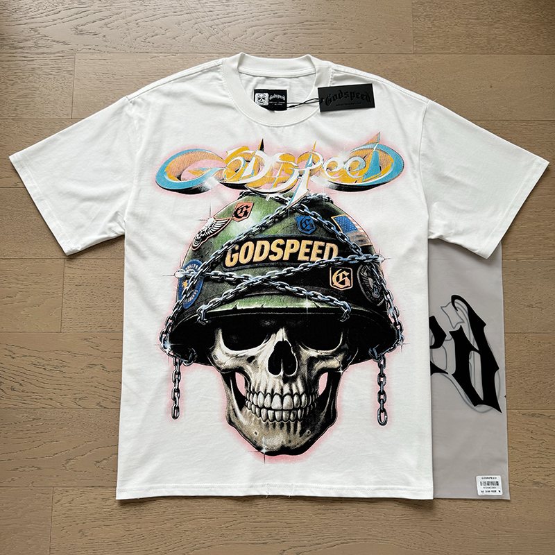 Godspeed Out of Many Skull Graphic T-Shirt
