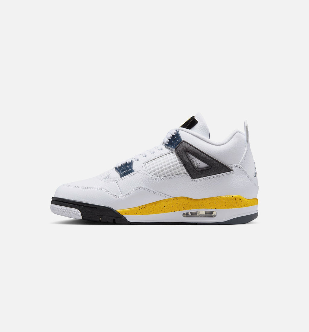 Air Jordan 4 Retro Rare Air Tour Yellow – Men's Lifestyle Shoe in White/Dark Blue Grey/Black/Tour Yellow