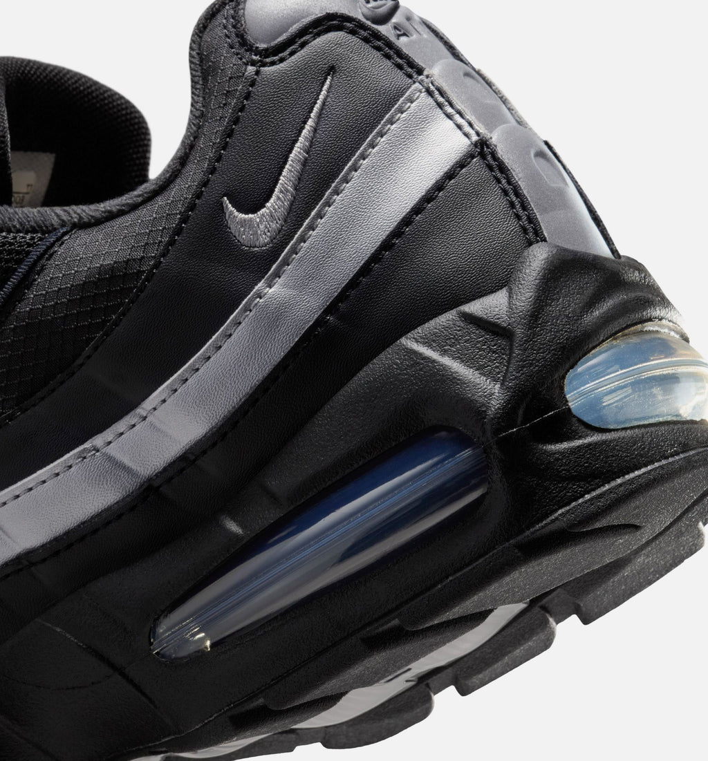 Air Max 95 Big Bubble OG Reflective Accents Mens Lifestyle Shoe | Black/White/Metallic Silver