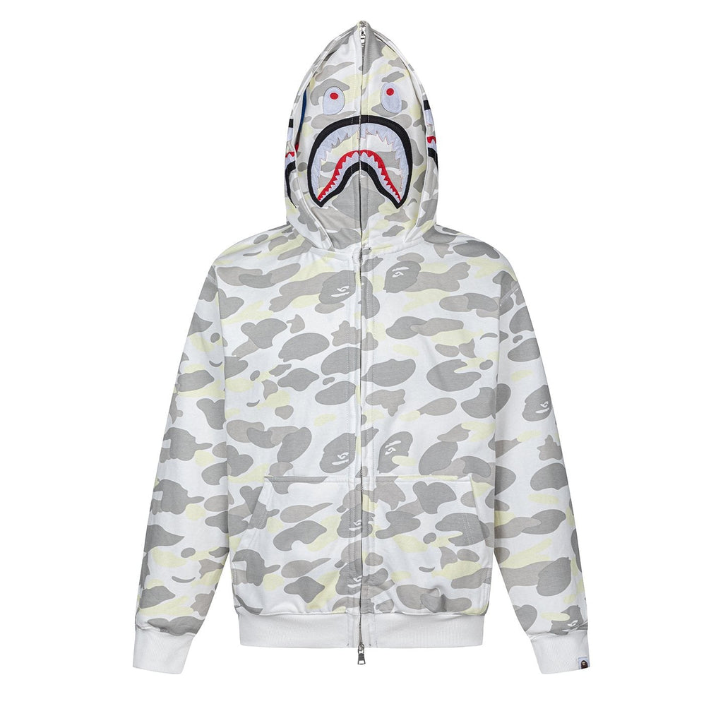 BAPE Shark Camo Full-Zip Hoodie