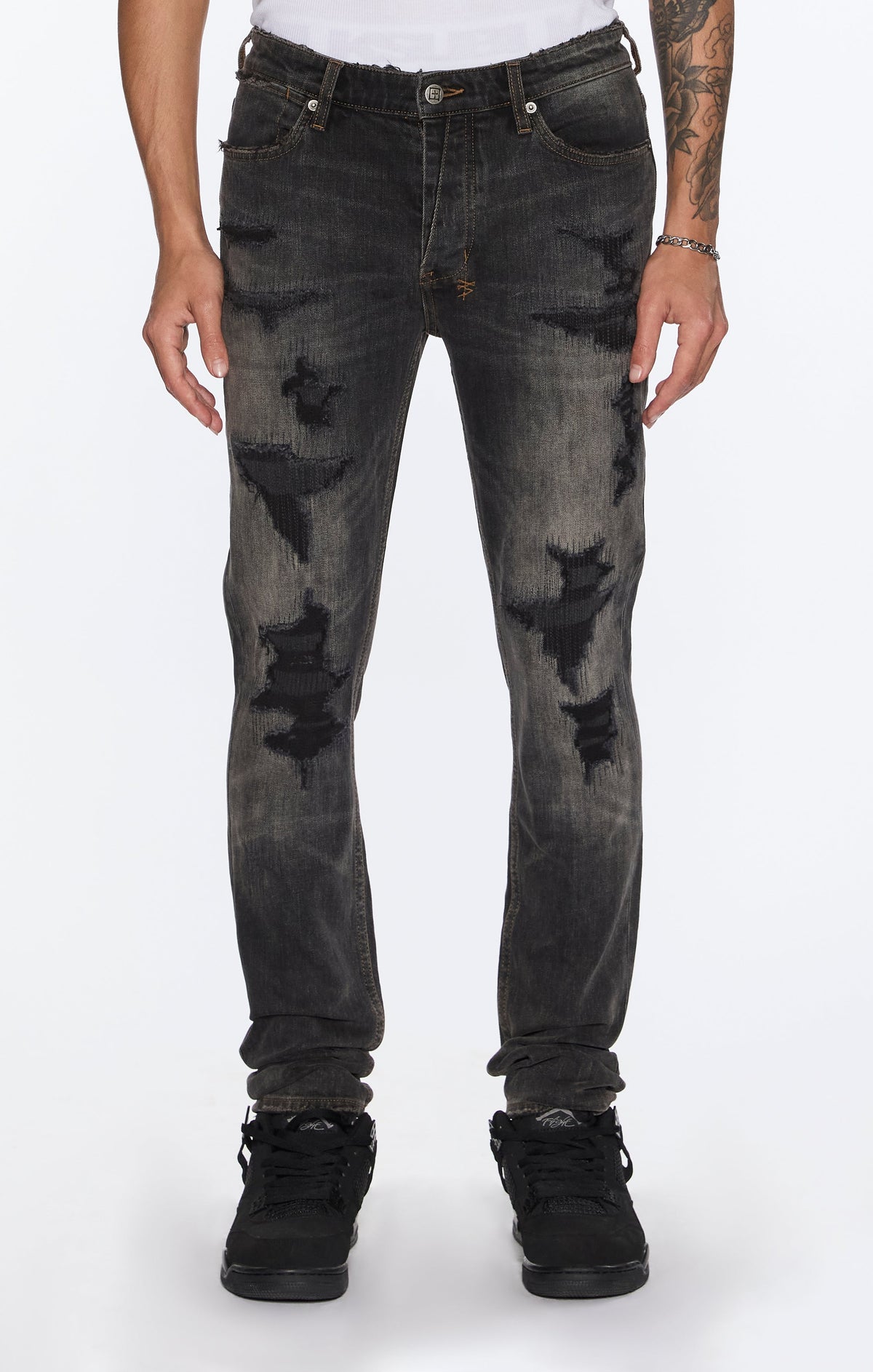 Ksubi Van Winkle Retorqued Repair Denim