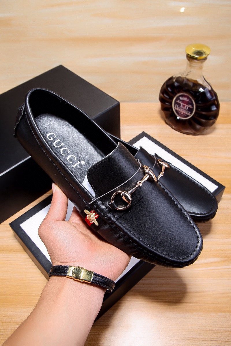 Gucci Men's Black Bit Loafers