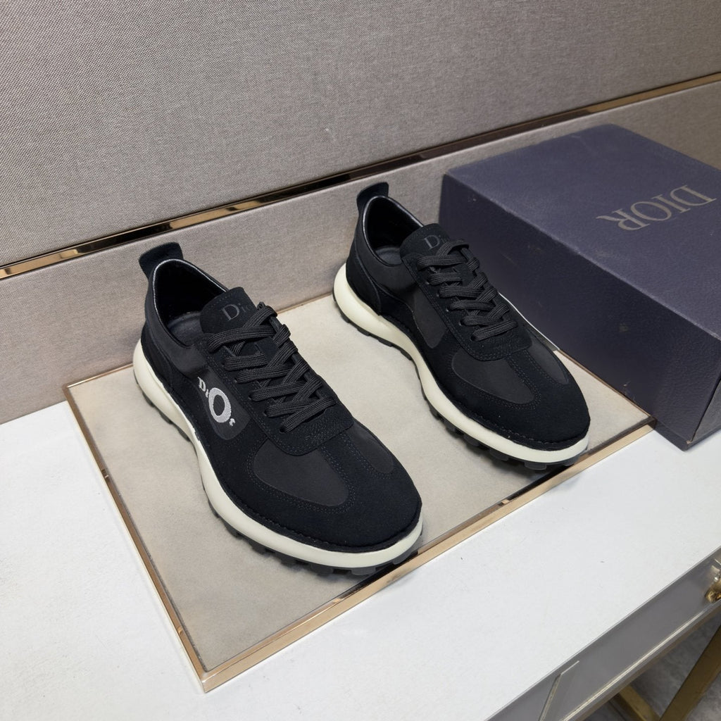 Dior Men's Paneled Low-Top Sneakers